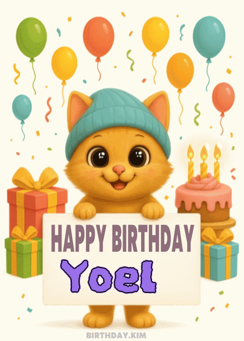 Happy Birthday Yoel GIF