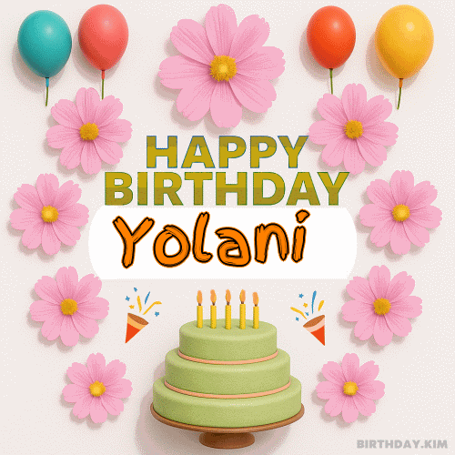 Happy Birthday Yolani GIF