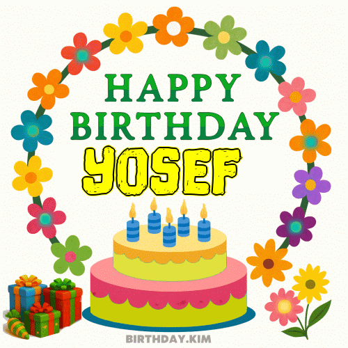 Happy Birthday Yosef GIF