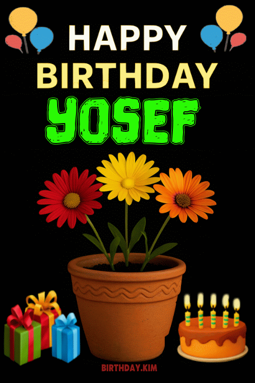 Happy Birthday Yosef GIF