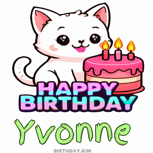 Happy Birthday Yvonne GIF