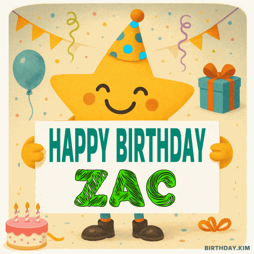 Happy Birthday Zac GIF