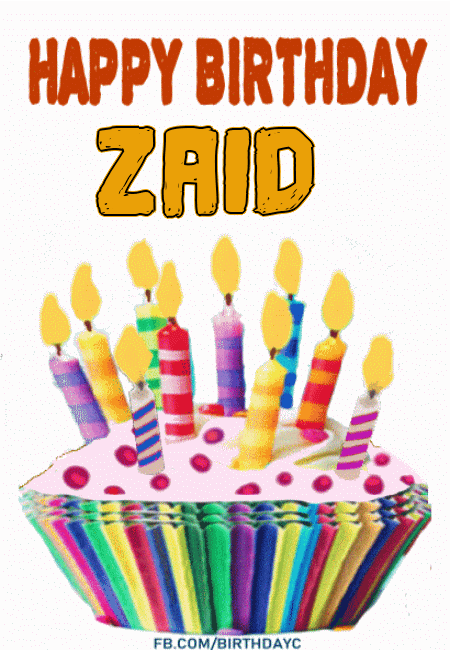 Happy Birthday Zaid GIF
