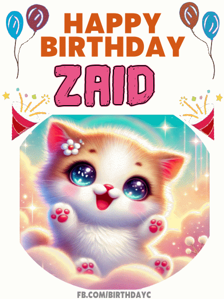 Happy Birthday Zaid GIF