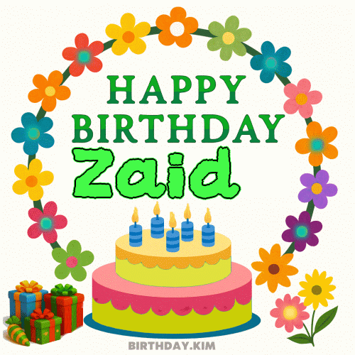 Happy Birthday Zaid GIF