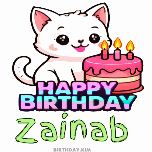 Happy Birthday Zainab GIF