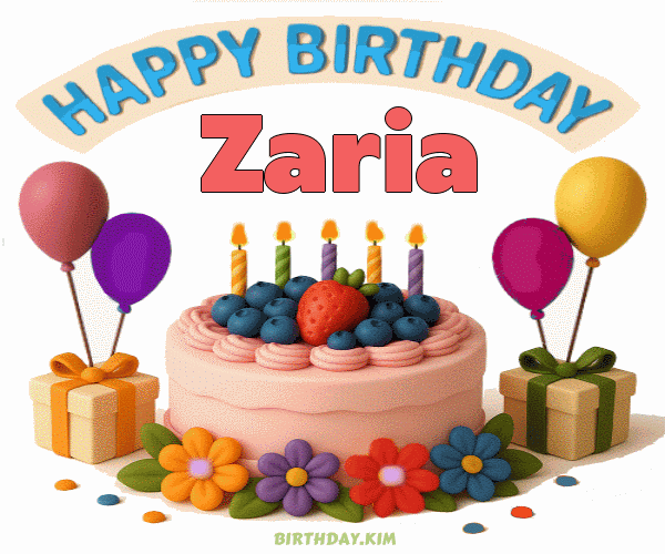 Happy Birthday Zaria GIF