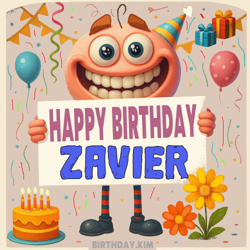 Happy Birthday Zavier GIF