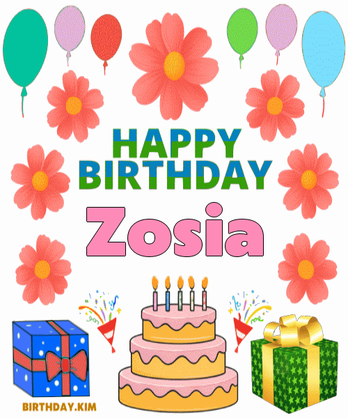 Happy Birthday Zosia GIF