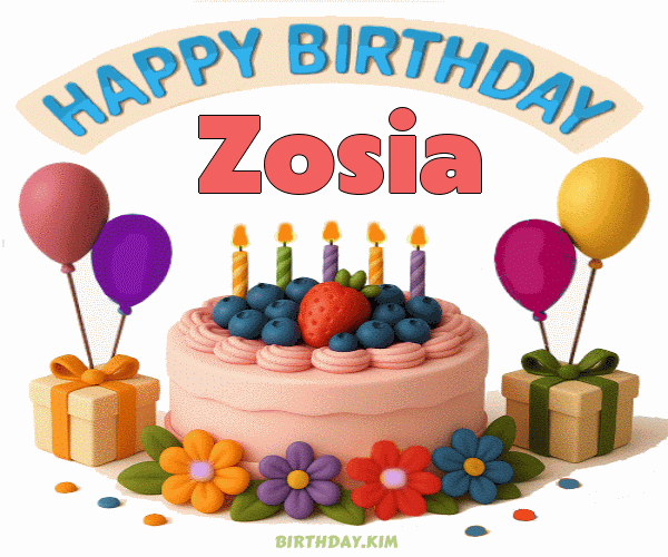 Happy Birthday Zosia GIF