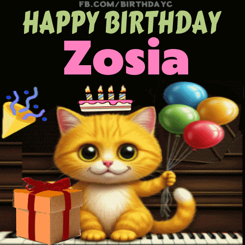 Happy Birthday Zosia GIF