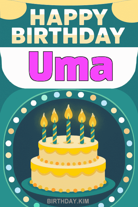 Happy Birthday Uma GIF