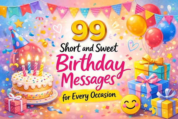 99 Short and Sweet Birthday Messages for Every Occasion