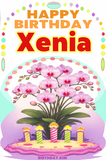 Happy Birthday Xenia gif