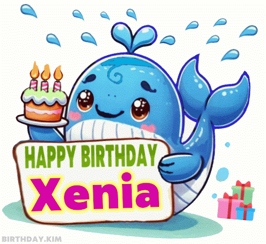 Happy Birthday Xenia gif