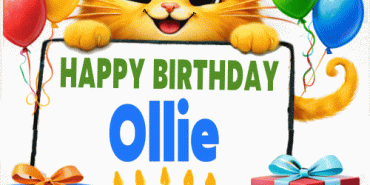 happy birthday Ollie gif