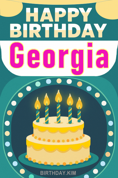 Happy Birthday Georgia GIF